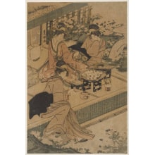 Estampe japonaise "Women at a Garden Party" par Utagawa Toyokuni I, 歌川豊国 (Utagawa Toyokuni I 歌川 豊国)