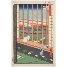 Japanese Print "Asakusa Ricefield and Torinomachi Festival" by Utagawa Hiroshige, 歌川広重 (Utagawa Hiroshige I 歌川 広重)