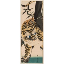 Estampe japonaise "A Tiger" par Kikugawa Eizan, 菊川英山 (Kikukawa Eizan 菊川 英山)