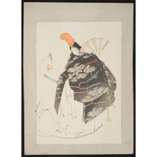 Estampe japonaise "Shirabyoshi" par Tsukioka Yoshitoshi, 月岡芳年 (Tsukioka Yoshitoshi 月岡 芳年)