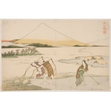Estampe japonaise "A Picture of the Peak of Mount Fuji (Fujmine zu)" par Katsushika Hokusai, 葛飾北斎 (Katsushika Hokusai 葛飾 北斎)
