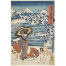 Estampe japonaise "Kaga: Yuki" par Utagawa Kuniyoshi, 歌川国芳 (Utagawa Kuniyoshi 歌川 国芳)