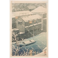 Estampe japonaise "Ochanomizu in Snow (Ochanomizu)" par Kawase Hasui, 川瀬巴水 (Kawase Hasui)