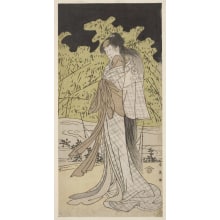 Estampe japonaise "The Actor Segawa Kikunojo III in the Role of a Courtesan" par Katsukawa Shun'ei, 勝川春英 (Katsukawa Shunei)