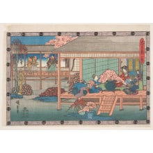 Utagawa Hiroshige, 歌川広重 (Utagawa Hiroshige I 歌川 広重)による浮世絵「Scene From Act IV」