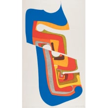 Japanese Print "Fabrication (Cutting)" by Amano Kazumi