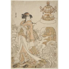 Japanischer Druck "Segawa Kikunojo III as Ryo-o" von Katsukawa Shunsho, 勝川春章 (Katsukawa Shunshō 勝川 春章)