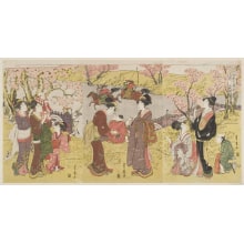 Japanese Print "The Third Month" by Utagawa Toyohiro, 歌川豊広 (Utagawa Toyohiro 歌川 豊広)