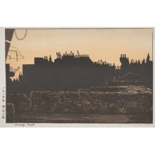 Estampe japonaise "Chimney Forest" par Yoshida Toshi, 吉田遠志 (Toshi Yoshida)