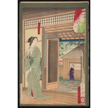 Estampe japonaise "The Matsumoto restaurant at Fukagawa" par Tsukioka Yoshitoshi, 月岡芳年 (Tsukioka Yoshitoshi 月岡 芳年)