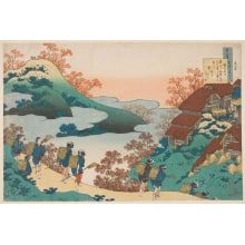 Estampe japonaise "Poem by Sarumaru Dayū" par Katsushika Hokusai, 葛飾北斎 (Katsushika Hokusai 葛飾 北斎)