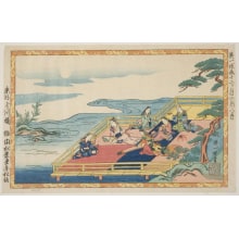 Estampe japonaise "Hachi Gatsu" par Hanabusa Itcho, 英一蝶 (Hanabusa Itcho)