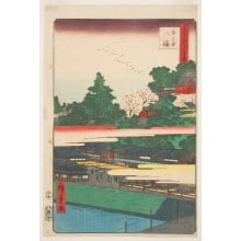 Estampe japonaise "Ichigaya Hachiman Shrine (Ichigaya Hachiman)" par Utagawa Hiroshige, 歌川広重 (Utagawa Hiroshige I 歌川 広重)