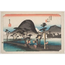 Japanese Print "Hiratsuka: Nawate do" by Utagawa Hiroshige, 歌川広重 (Utagawa Hiroshige I 歌川 広重)