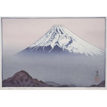 Japanese Print "From Katsuragiyama" by Yoshida Toshi, 吉田遠志 (Toshi Yoshida)