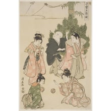 Estampe japonaise "Games Played On Jinjitsu" par Torii Kiyonaga, 鳥居清長 (Torii Kiyonaga)