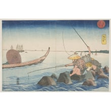 Estampe japonaise "Teppozu" par Utagawa Kuniyoshi, 歌川国芳 (Utagawa Kuniyoshi 歌川 国芳)