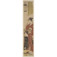 Japanese Print "Two Geisha" by Torii Kiyonaga, 鳥居清長 (Kiyonaga, Torii)