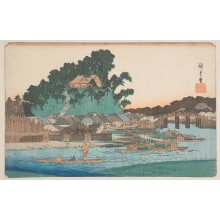 Estampe japonaise "Picture of Matsuchiyama" par Utagawa Hiroshige, 歌川広重 (Utagawa Hiroshige I 歌川 広重)