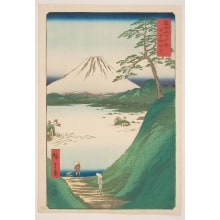 Japanese Print "Misaka Pass in Kai Province (Kai Misaka-goe)" by Utagawa Hiroshige, 歌川広重 (Utagawa Hiroshige I 歌川 広重)