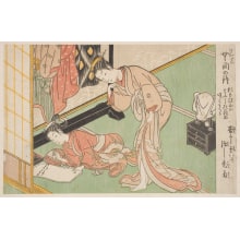 Japanischer Druck "Keisei Muken No Kane." von Suzuki Harunobu, 鈴木春信 (Suzuki Harunobu 鈴木 春信)