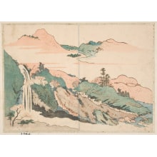 Totoya Hokkei, 魚屋北渓 (Totoya Hokkei)による浮世絵「Mountain Scenery」
