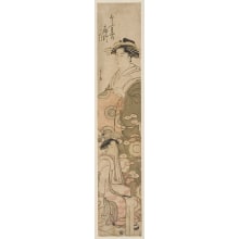 Hosoda Eishi, 細田栄之 (Hosoda Eishi)创作的日本版画《A High-Class Courtesan》