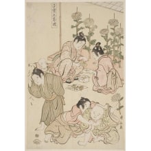 Torii Kiyonaga, 鳥居清長 (Torii Kiyonaga)による浮世絵「Games Played On Choyo」