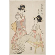 Japanese Print "In The Summer Time" by Kitagawa Utamaro II 二代 喜多川 歌麿