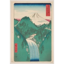 Utagawa Hiroshige, 歌川広重 (Utagawa Hiroshige I 歌川 広重)による浮世絵「In the Mountains of Izu Province (Izu no sanchū)」
