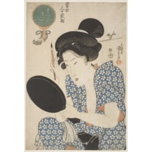 Utagawa Kunisada, 歌川国貞 (Utagawa Kunisada I 歌川 国貞)创作的日本版画《The Popular Type》