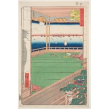 Japanischer Druck "Moon-Viewing Point (Tsuki no misaki)" von Utagawa Hiroshige, 歌川広重 (Utagawa Hiroshige I 歌川 広重)