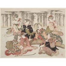 Kubo Shunman, 窪俊満 (Kubo Shunman)による浮世絵「Seven Onna Sennin」