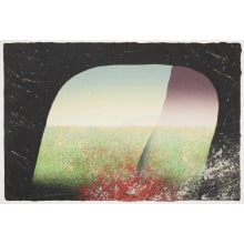 Japanese Print "A Far Remembrance" by Tamekane Yoshikatsu