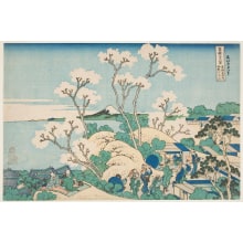 Katsushika Hokusai, 葛飾北斎 (Katsushika Hokusai 葛飾 北斎)による浮世絵「Fuji from Gotenyama, at Shinagawa on the Tōkaidō」