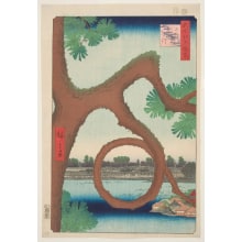Japanese Print "Moon Pine, Ueno" by Utagawa Hiroshige, 歌川広重 (Utagawa Hiroshige I 歌川 広重)