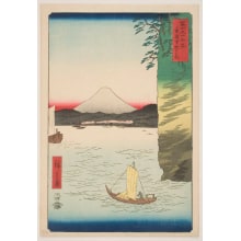 Japanese Print "Honmoku Point in Musashi Province" by Utagawa Hiroshige, 歌川広重 (Utagawa Hiroshige I 歌川 広重)