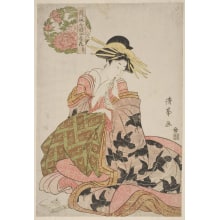 Estampe japonaise "Winter" par Torii Kiyomine, 二代目鳥居清満 (Torii Kiyomine)