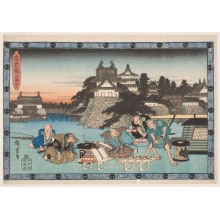 Estampe japonaise "Scene From Act Iii" par Utagawa Hiroshige, 歌川広重 (Utagawa Hiroshige I 歌川 広重)