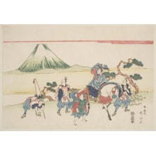 Japanese Print "The Eastern Journey of Narihira" by Katsukawa Shunsen, 勝川春扇 (Katsukawa Shunsen 勝川 春扇)