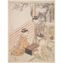 Japanischer Druck "An Onna Wo Shitsu." von Suzuki Harunobu, 鈴木春信 (Suzuki Harunobu 鈴木 春信)