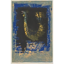 Japanese Print "Rooster" by Shima Tamami