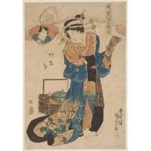 Estampe japonaise "The Woman" par Utagawa Kunisada, 歌川国貞 (Utagawa Kunisada I 歌川 国貞)