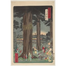 Japanischer Druck "Festival night, May 26th" von Ikkei, 一景 (Isshosai Ikkei)