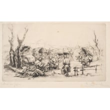 Japanese Print "Par d'Auto dans la Somme" by Auguste Brouet