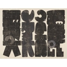 Estampe japonaise "Ancient People" par Hodaka Yoshida