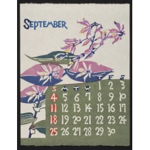 Estampe japonaise "September, 1977 – Wild Toad Lilies" par Nishijima, Takeshi