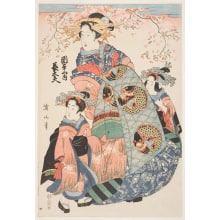 Kikugawa Eizan, 菊川英山 (Kikukawa Eizan 菊川 英山)による浮世絵「The Courtesan Chōdayū of the Okamotoya (Okamotoya uchi Chōdayū)」