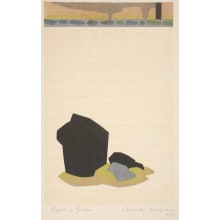 Estampe japonaise "Ryoanji Garden, Kyoto" par Hodaka Yoshida