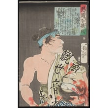 Estampe japonaise "Sagino Ike Heikurō" par Tsukioka Yoshitoshi, 月岡芳年 (Tsukioka Yoshitoshi 月岡 芳年)